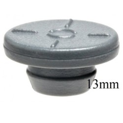 13mm Round Bottom Vial Stoppers, Bromobutyl Straight Plug, pack of 100