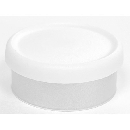 White 20mm Matte Flip Cap Vial Seals, West Pharmaceutical, Bag of 1,000