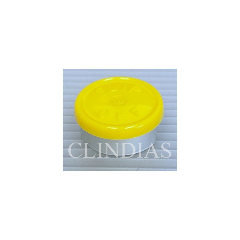 Yellow 20mm Flip Off® Vial Seals, Bag of 1000