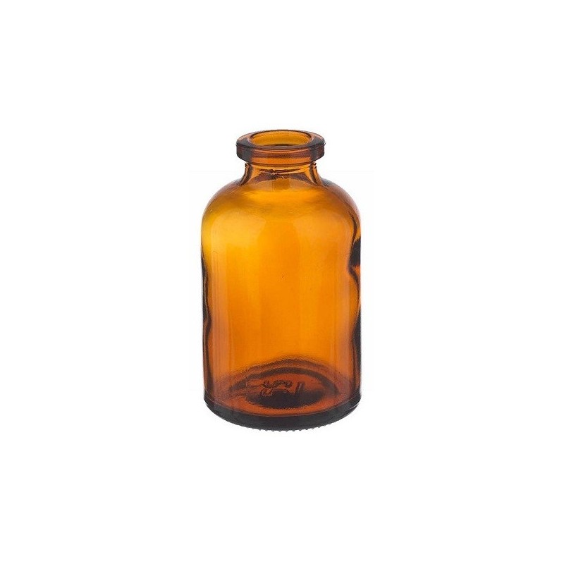 Molded 30ml Amber Serum Bottle Vials, USP Type 1, 37x66mm, tray of 90 pieces