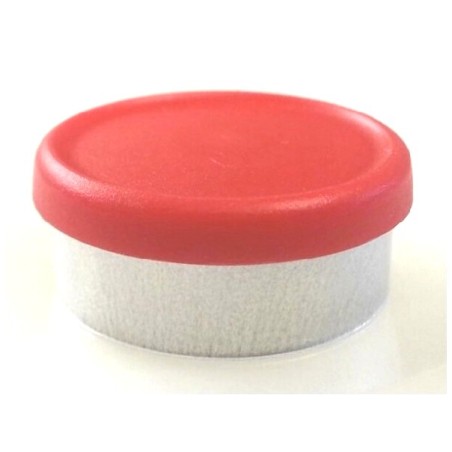 Red 20mm Matte Flip Cap Vial Seals, West Pharmaceutical, Bag of 1,000