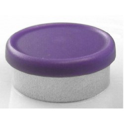 Purple 20mm Matte Flip Cap Vial Seals, West Pharmaceutical, Bag of 1,000