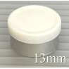 White 13mm West Matte Flip Cap Vial Seals, Bag of 1,000