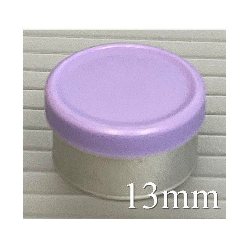 Lavender 13mm West Matte Flip Cap Vial Seals, Bag of 1,000