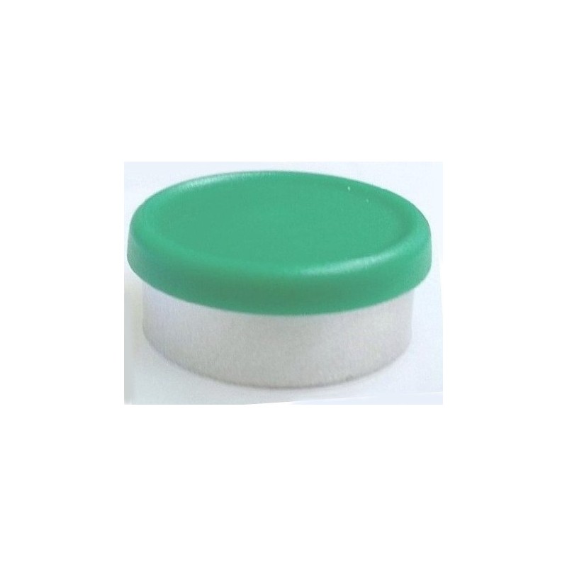 Green 20mm Matte Flip Cap Vial Seals, West Pharmaceutical, Bag of 1,000