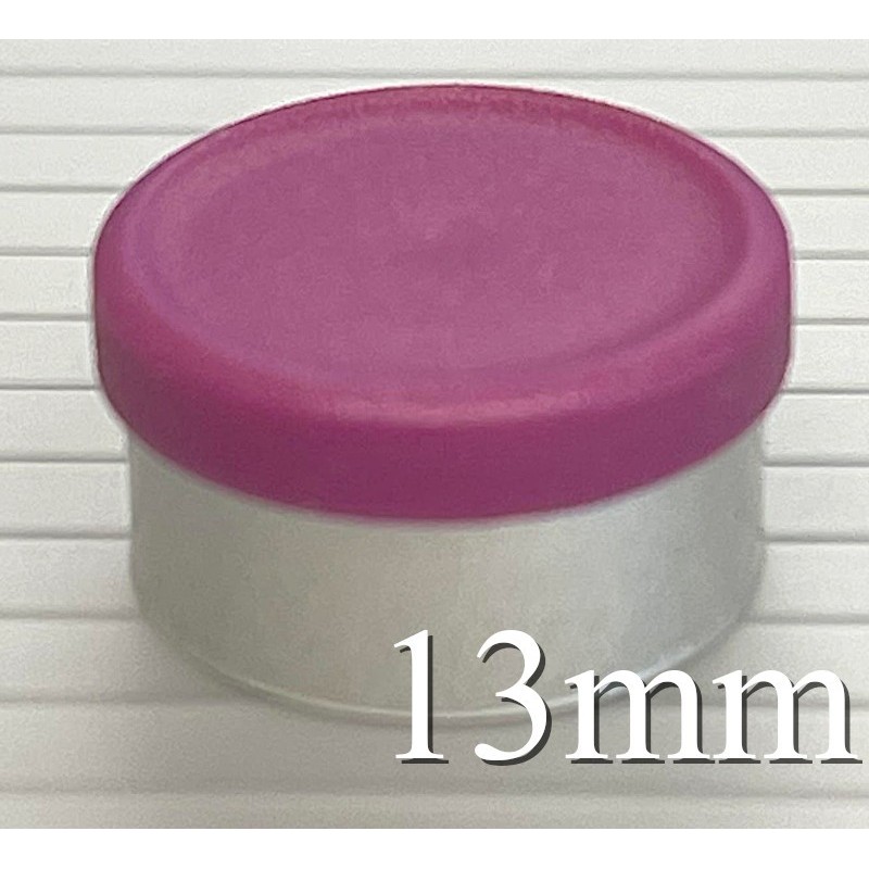 Burgundy Violet 13mm West Matte Flip Cap Vial Seals, Bag of 1,000