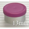 Burgundy Violet 13mm West Matte Flip Cap Vial Seals, Bag of 1,000