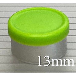 Willow Green 13mm West Matte Flip Cap Vial Seals, Bag of 1,000