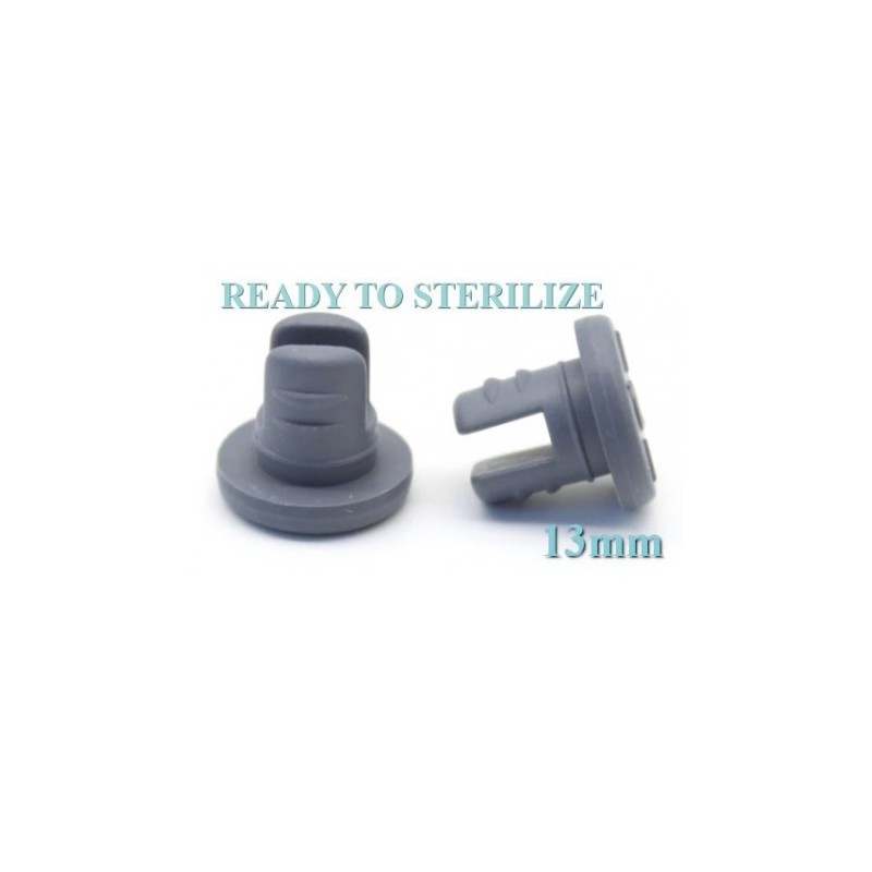 13mm Ready to Sterilize Lyophilization Vial Stoppers, bag of 5,000 pieces