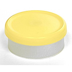 Yellow 20mm Matte Flip Cap Vial Seals, West Pharmaceutical, Bag of 1,000