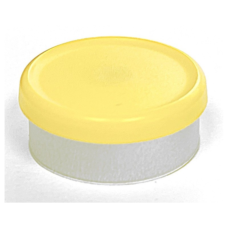 Yellow 20mm Matte Flip Cap Vial Seals, West Pharmaceutical, Bag of 1,000