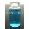 ISO 10R open sterile 10ml vials in nested tray configuration.