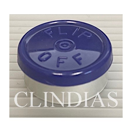 Dark Blue 20mm Flip Off® Vial Seals, Bag of 1000