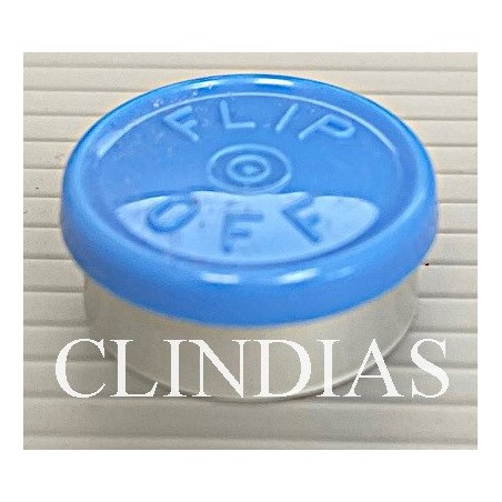 Light Blue 20mm Flip Off® Vial Seals, Bag of 1000