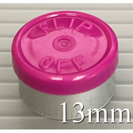 Magenta 13mm Flip Off® Vial Seals, West Pharmaceutical, Bag of 1,000