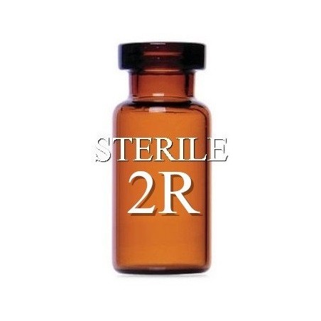 ISO 2R Amber Open Sterile Nested Vials, USP Type 1, Tray of 228