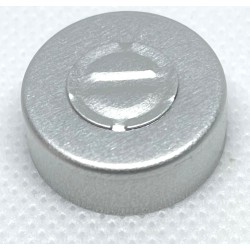 20mm Center Tear Out Unlined Aluminum Vial Seals, Natural Silver Color, Bag of 1000