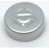 20mm Center Tear Out Unlined Aluminum Vial Seals, Natural Silver Color, Bag of 1000