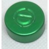 20mm Center Tear Out Unlined Aluminum Vial Seals, Green, Bag of 1000