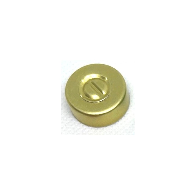 20mm Center Tear Out Unlined Aluminum Vial Seals, Gold Color, Bag of 1000