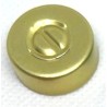 20mm Center Tear Out Unlined Aluminum Vial Seals, Gold Color, Bag of 1000