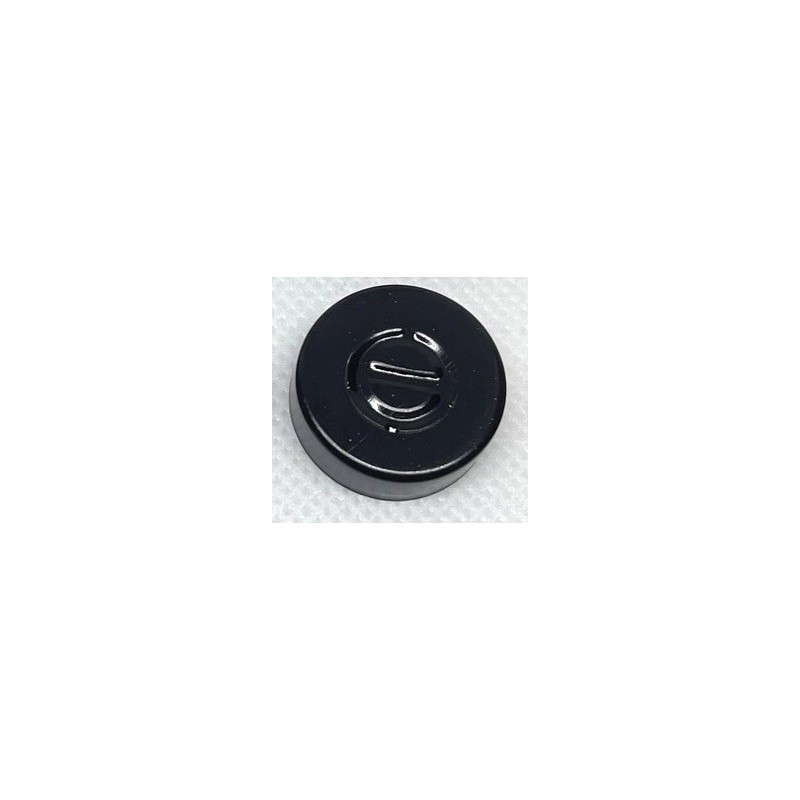 20mm Center Tear Out Unlined Aluminum Vial Seals, Black Color, Bag of 1000