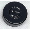 20mm Center Tear Out Unlined Aluminum Vial Seals, Black Color, Bag of 1000