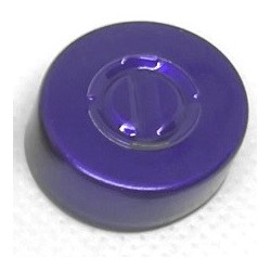 20mm Center Tear Out Unlined Aluminum Vial Seals, Purple Color, Bag of 1000