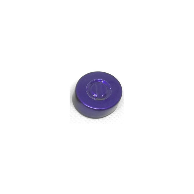 20mm Center Tear Out Unlined Aluminum Vial Seals, Purple Color, Bag of 1000