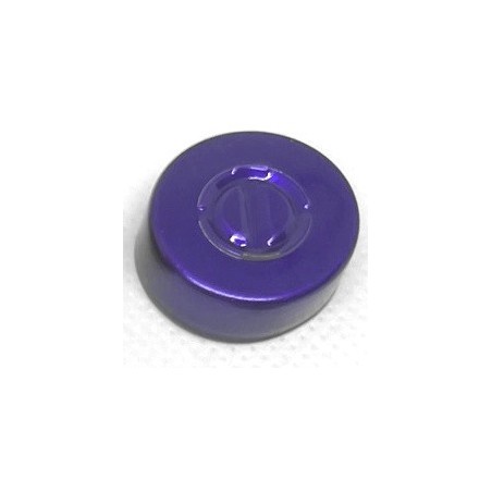 20mm Center Tear Out Unlined Aluminum Vial Seals, Purple Color, Bag of 1000