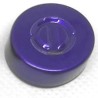 20mm Center Tear Out Unlined Aluminum Vial Seals, Purple Color, Bag of 1000