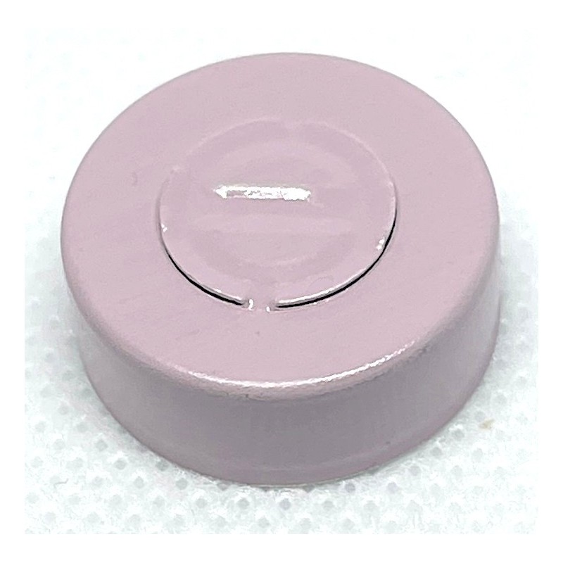 20mm Center Tear Out Unlined Aluminum Vial Seals, Dusty Pink Color, Bag of 1000