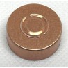 20mm Center Tear Out Unlined Aluminum Vial Seals, Copper Color, Bag of 1000