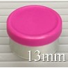 Magenta 13mm West Matte Flip Cap Vial Seals, Bag of 1,000