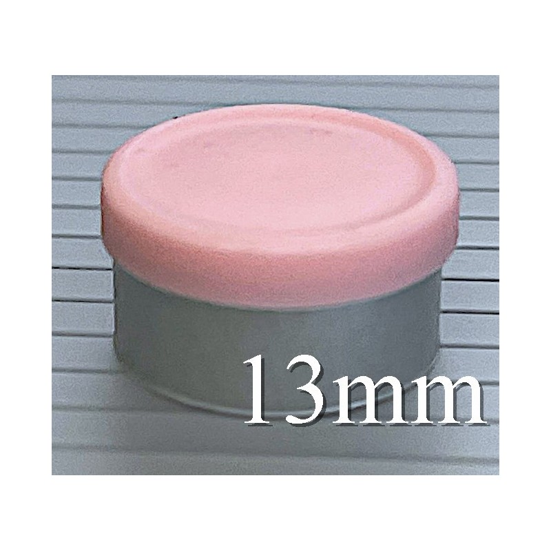 Pink 13mm West Matte Flip Cap Vial Seals, Bag of 1,000