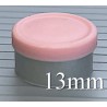 Pink 13mm West Matte Flip Cap Vial Seals, Bag of 1,000