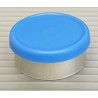 Light Blue 20mm Matte Flip Cap Vial Seals, West Pharmaceutical, Bag of 1,000