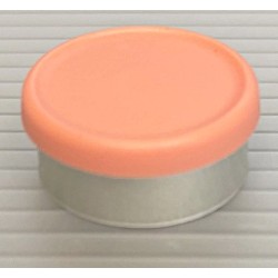 Peach color 20mm Matte Flip Cap Vial Seals, West Pharmaceutical, Bag of 1,000