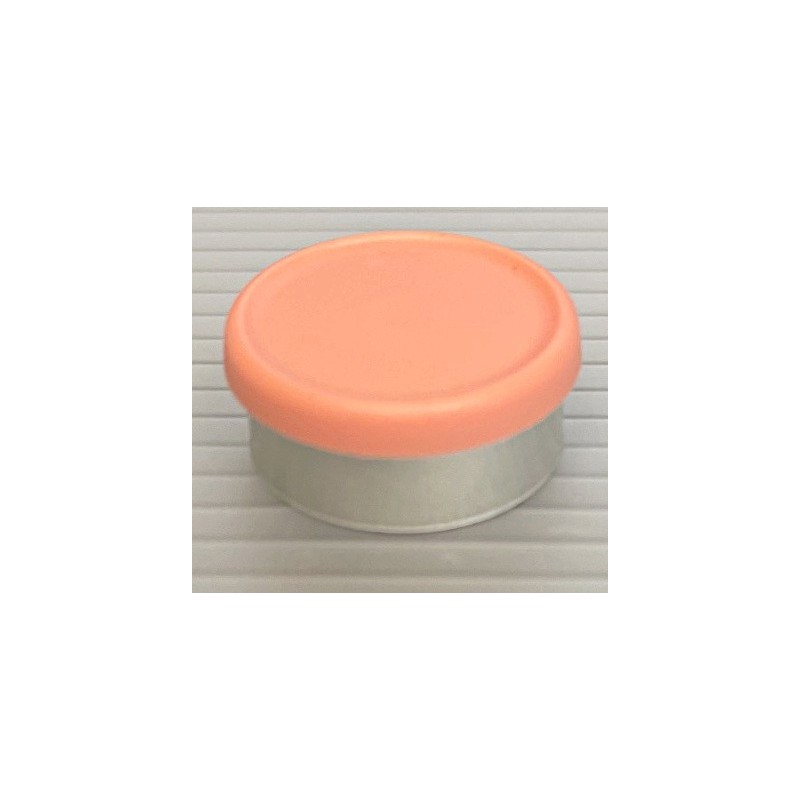 Peach color 20mm Matte Flip Cap Vial Seals, West Pharmaceutical, Bag of 1,000