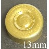 13mm Aluminum Center Tear Vial Seals, Gold Color, Bag of 1,000