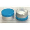 Cyan Blue Generic 13mm Long Skirt Flip Cap Vial Seals, Bag of 1,000