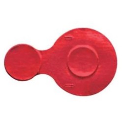 20mm IVA Foil Seal, Red, Sterile, Roll of 1000, Catalog CP3002R