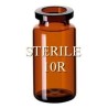 ISO 10R Amber Open Sterile Vials, 24x45mm, Nested Tray of 96 pieces