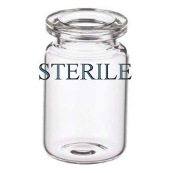 Sterile Open 6ml Vials, Clear Type 1 Glass, 22x40mm, Tray Of 176 pieces.