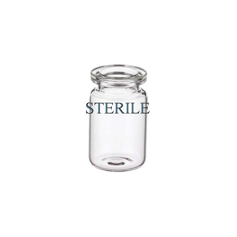 Sterile Open 6ml Vials, Clear Type 1 Glass, 22x40mm, Tray Of 176 pieces.