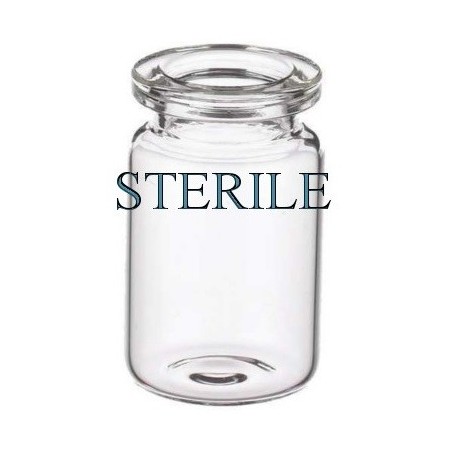 Sterile Open 6ml Vials, Clear Type 1 Glass, 22x40mm, Tray Of 176 pieces.