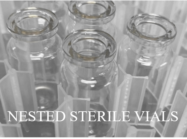 Nested Sterile Vials Open and Ready to Use RTU Ready to Fill RTF